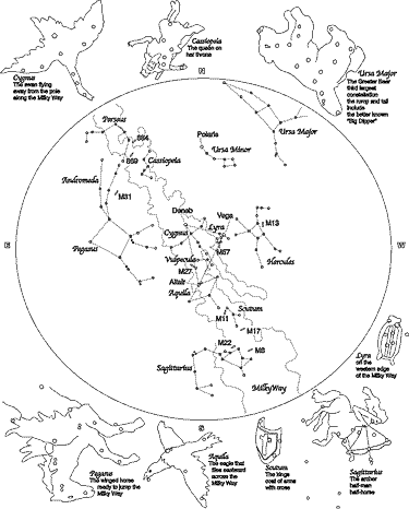 fall visual star chart